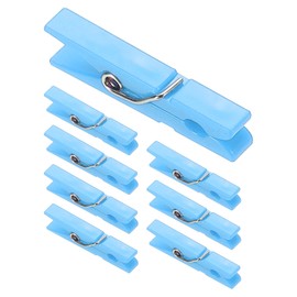 PATIKIL 1.4" Colored Clothes Pins, 100Pcs Mini Colorful Plastic Clothes Clips Strong Grip Photo Clips for Pictures Hanging Clothes Decorative Crafts, Blue