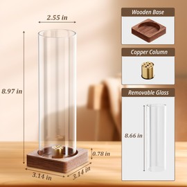 1 Pack Incense Holder for Sticks, Insence-Stick Holder Ash Catcher with Removable Glass, Anti-Ash Flying Mess-Free Incense Burner Holder, Perfect for Meditation Yoga Relaxation, Home Decor