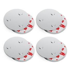conecto, Magnetic Mount, Magnetic Mount, Universal Magnetic and with Drill Hole, Suitable for Smoke Alarm Detectors, 60mm, Set of 4