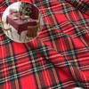 Red Christmas Plaid 4.5oz Shirting Flannel Fabric for Festive Family