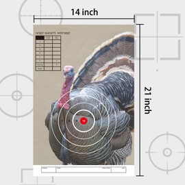 Rsgift 25 Packs Shooting Targets,14x21 Inches Small Game Animal Targets,Turkey Shooting Targets,Turkey Targets for Shotgun Patterning