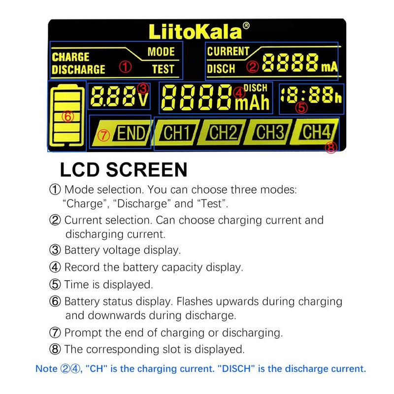 LiitoKala Lii-500S 18650 Battery Charger for 18650 26650 21700 AA