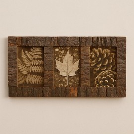 HnH Estore 3 Picture Frame Collage 4x6 Wooden Vintage Photo Frame For Wall Decor Wood Bark Multi Picture Collage Frame For Family Photo