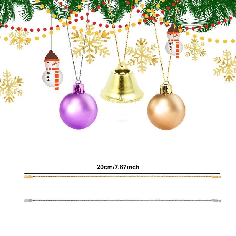 Pack of 200 Christmas Jewellery Hanger Cord, Snap Closure String