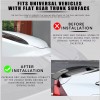 Unbranded Gloss Black 52" Rear Spoiler Racing Trunk Wing for