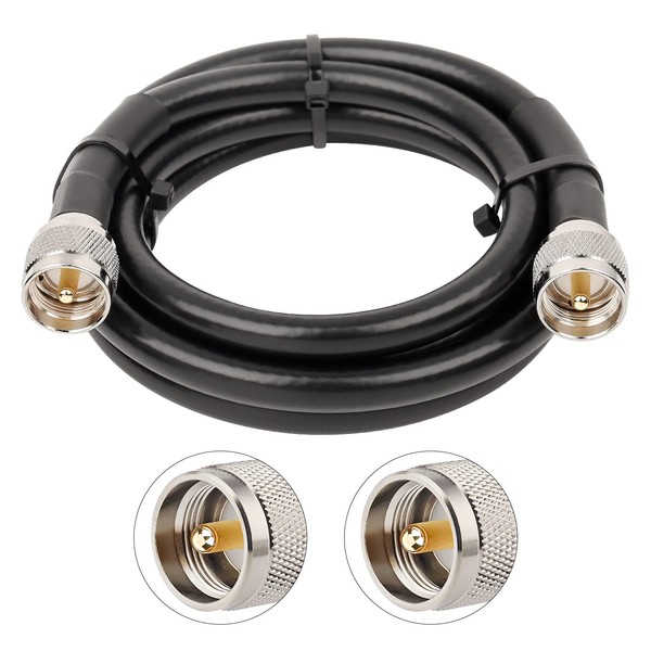 XRDS-RF PL-259 UHF CB Coax Cable 6ft, 50 ohm KMR400