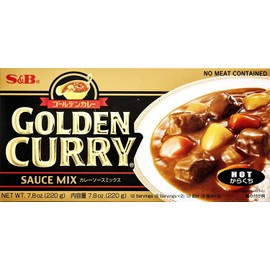 S&B Golden Curry Sauce Mix, Hot, 7.8-Ounce (Pack of 5)