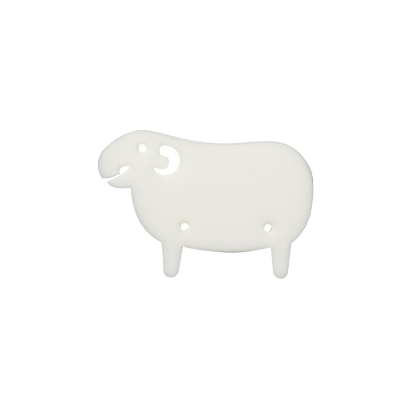 +d Cable Holder Sheep Sheep White d-990-WH