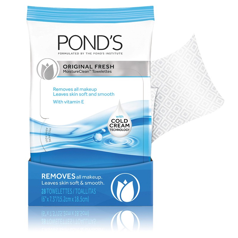 LIJA Pond's Makeup Remover Wipes Original Fresh 75 ct