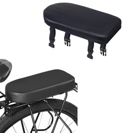 ZodiacZen LEXICANMHS Bicycle Back Seat Cushion, PU Bike Back Saddle, Comfortable Bike Seat, Mountain Bike Back Seat Cushion, Child Back Seat for School Sports, Size: 30.5 x 15 x 3 cm