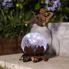 MUMTOP Solar Lantern Fairy Light, Crackle Glass Solar Lights Outdoor