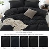 ELIMMO King Duvet Cover - 3 Piece 100% Washed Cotton