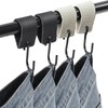 Lxoraziy 6 Pieces Leather S Hooks for Hanging, Stainless Steel