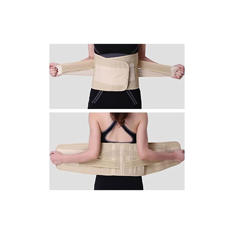 Faja lumbar para la espalda, soporte lumbar para levantar peso,