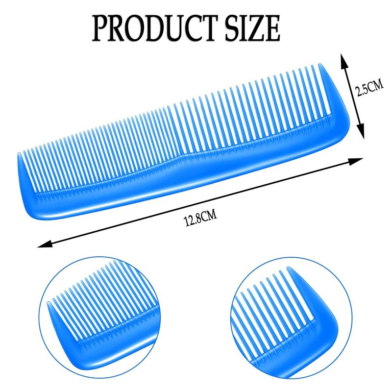 DAZISEN 4 Pieces Hair Combs - Plastic Pocket Combs Fine