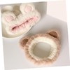 Beavorty 2pcs Cute Cartoon Fluffy Hair Bands for Women Reusable