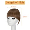 Elailite Clip-In Fringe Hairpiece, 30 g, 20 cm, Fringe Extension,
