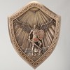 Veronese Design 10 Inch Saint Michael Crested Shield Cold Cast