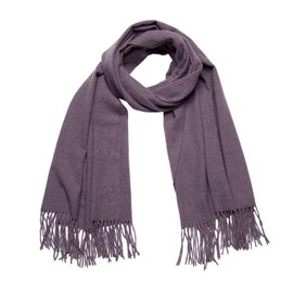 Masada Women's Winter Scarf, Warm and Soft Scarf, Purple
