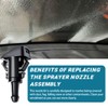 AUCELI Windshield Washer Hose Kit 22 Pcs Set, 4M Washer
