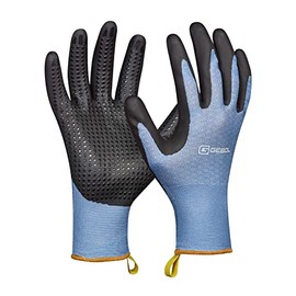 Gebol Crocus | 1 Pair | Size XXL (Size 11) | Garden Gloves with Touch Function | Breathable Feel-Good Knit Made of Recycled Material | for Men | Blue