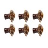 6Pcs Cabinet Knob Rose Flower Shape Delicate Ceramic Knob for