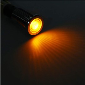 Alamor 12V 10mm LED Dashboard Dash Indicator Warning Signal Light Lamp-Yellow