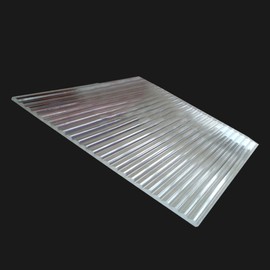 Plexiglass Perpex 1/8' Acrylic Striped Wave Board, 12in PMMA/Acrylic Streak Striped Sheet
