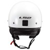 LS2 Helmets Bagger Motorcycle Half Helmet (Gloss White - 2X-Large)