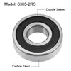 sourcing map 6305-2RS Deep Groove Ball Bearings Z2 25mm X