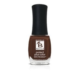 Barielle Protect Plus Color Nail Polish - Gingerbread House, A True Earthy Brown Nail Color with Prosina .45 ounces