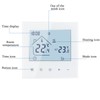 Digital Thermostat Room Thermostat, LED Display Touchscreen Thermostat Controller, Weekly