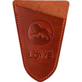Original LÖWE Blade Guard - 9807 | Protects Against Injuries and Damage | Fits Original LÖWE Scissors | Made in Germany | 100% Genuine Leather, Brown Tone, Natural Genuine Leather