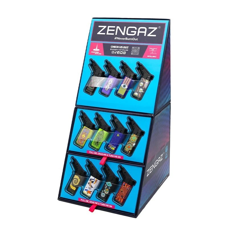 ZENGAZ WINDPROOF JETFLAME REFILLABLE LIGHTERS- COUNT 6