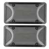 License Plate Frame Cover Set Standard Fit Smoky UV Resistant