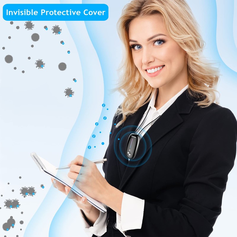Portable Air Purifier,Timeage Personal Air Purifier Necklace, Wearable Mini Air