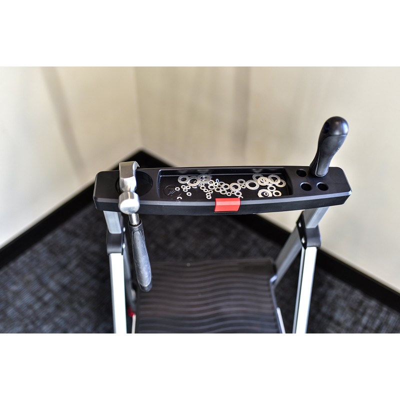 Rubbermaid RMA-2 2-Step Lightweight Aluminum Step Stool with Project Top,