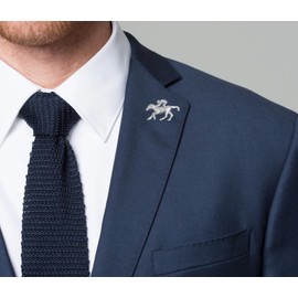 Horse Racing Jockey Brass Polished Lapel Pin Badge Brooch