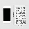EUSTACE Alphabet Numbers Stencil Sheet Template Set of 12