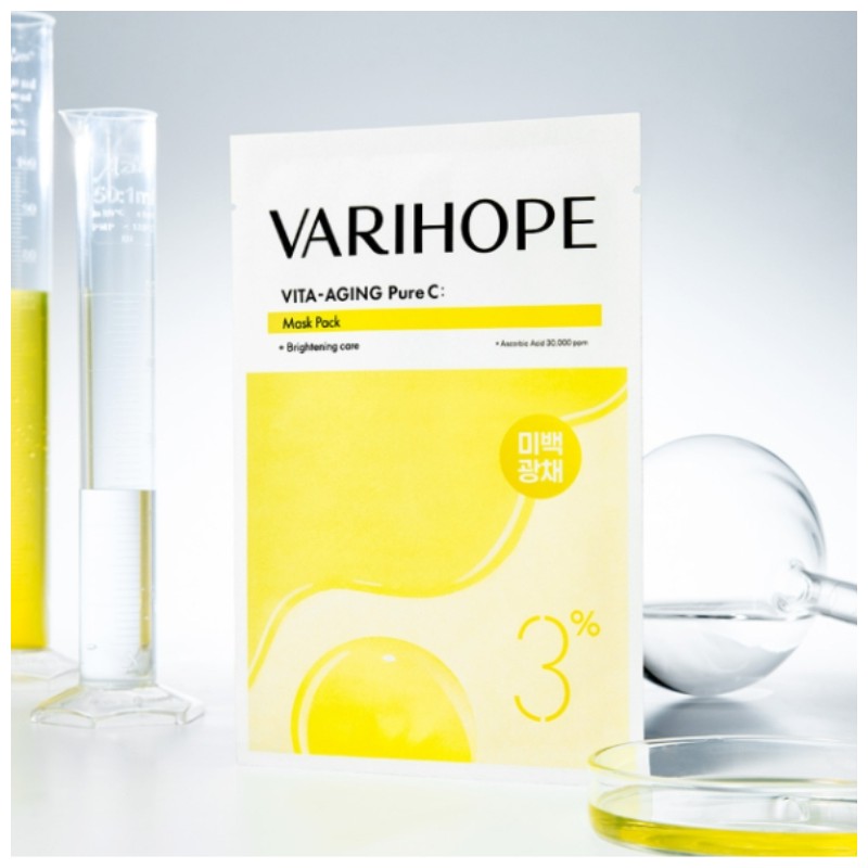 VARI:HOPE 8 Days Vita-Aging Pure C Mask Pack 25ml*5sheets