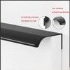 KYRYD 4 Pack Concealed Kitchen Cupboard Handles ，Finger Edge Pull