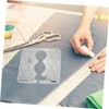 SEWACC 1pc Transparent Acrylic Ruler for Sewing and Craft Projects