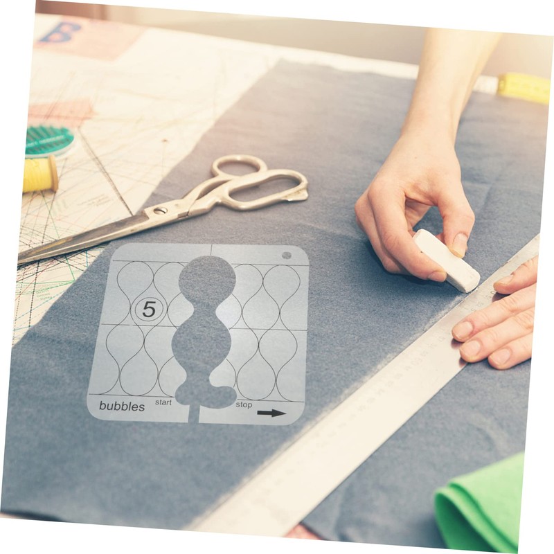 SEWACC 1pc Transparent Acrylic Ruler for Sewing and Craft Projects