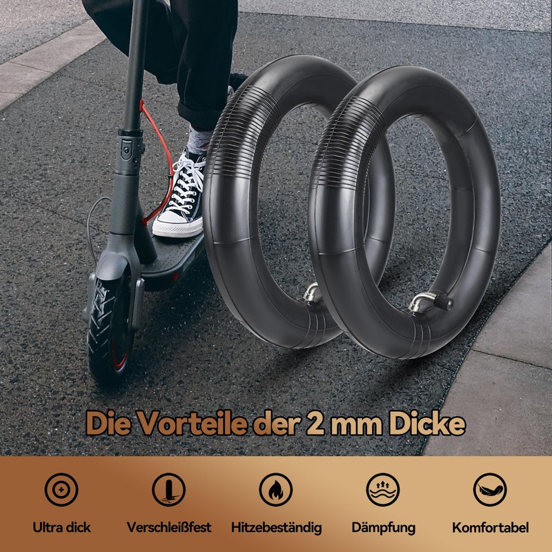 Satgoo E Scooter Inner Tube 8 1/2 x 2, 90°