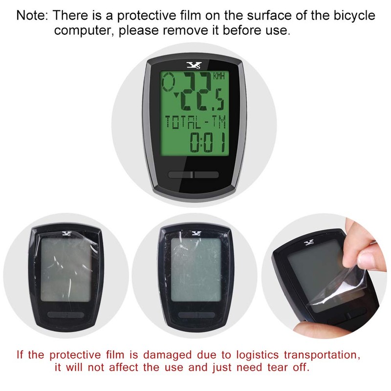 KASTEWILL Waterproof Wireless Bicycle Computer, German Bicycle Speedometer Wireless Tachometer
