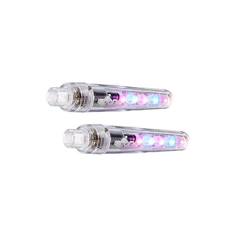 Buzztronics Sparx Pattern Stix Tire Light, Red/Blue