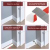 uxcell Flexible Molding Trim, 98 Inch Flexible Quarter Round Molding