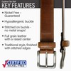 Nickel Zero Explorer Tan Belt (38")