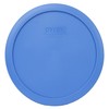 Pyrex 7402-PC 6/7 Cup Marine Blue Round Plastic Food Storage