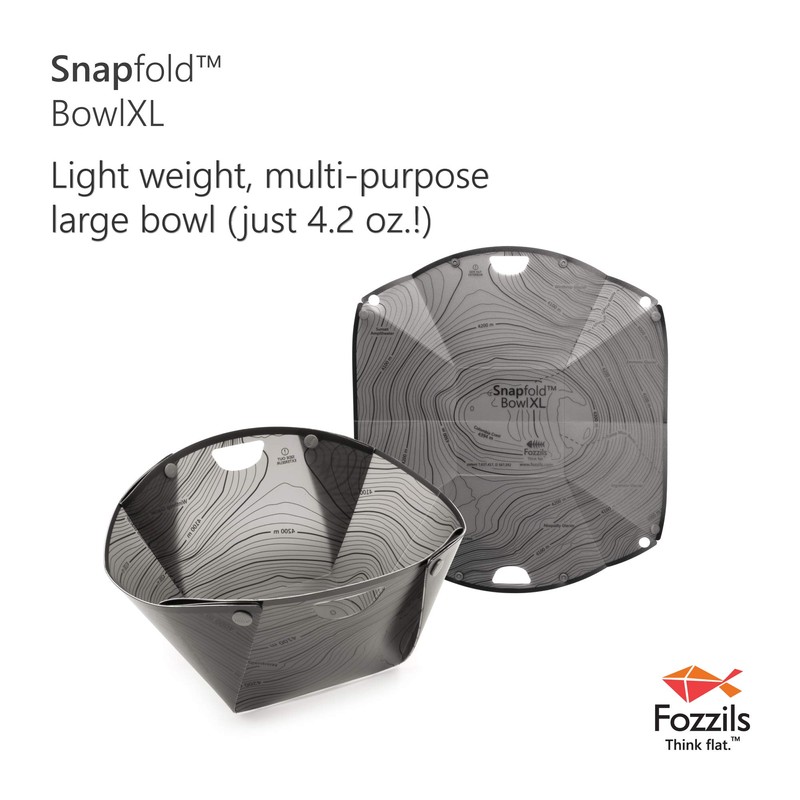 Fozzils Plastic Snapfold™ Bowl XL (Grey)